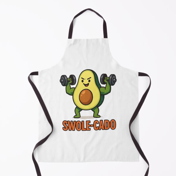 Item preview, Swole-cado Avocado Gym – Funny Fitness Cartoon  designed and sold by stylishdzign.