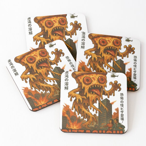 Item preview, Pizzaghoul: Melt of Mayhem – Retro Kaiju Pizza Monster Tee designed and sold by Snackwear Apparel.