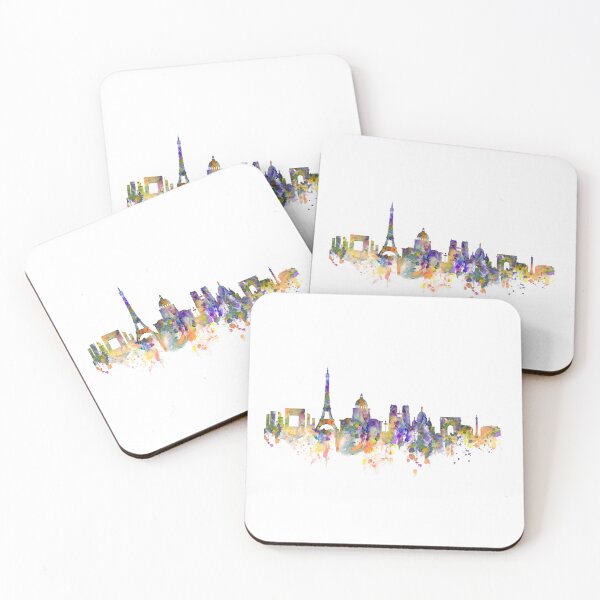 Item preview, Colorful Paris Skyline designed and sold by caracatita75.