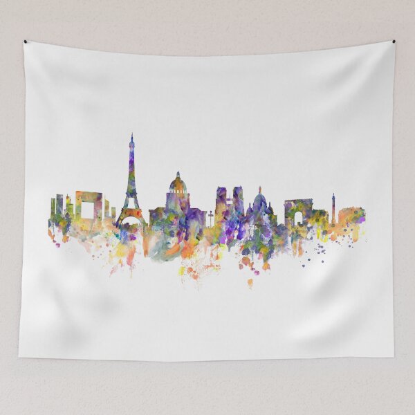Item preview, Colorful Paris Skyline designed and sold by caracatita75.