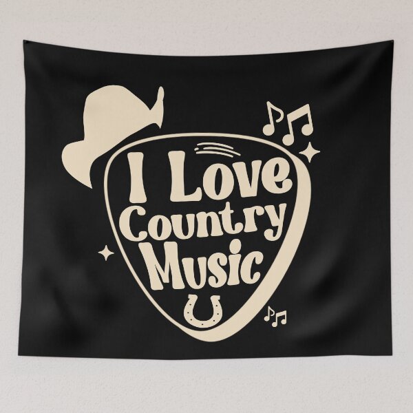 Item preview, I Love Country Music – Feel the Melody designed and sold by ModdiesColors.