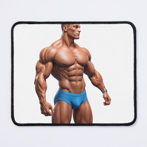 Item preview, Ultra Muscular Bodybuilder Sticker – Bold Fitness Art #111 designed and sold by ForeverPrintsOK.