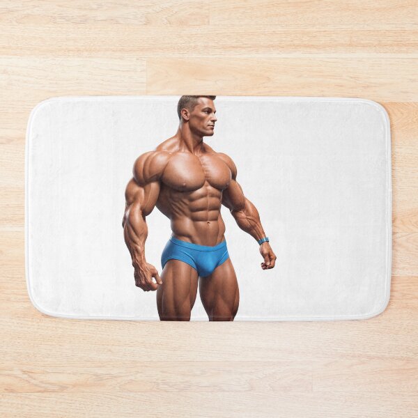 Item preview, Ultra Muscular Bodybuilder Sticker – Bold Fitness Art #111 designed and sold by ForeverPrintsOK.