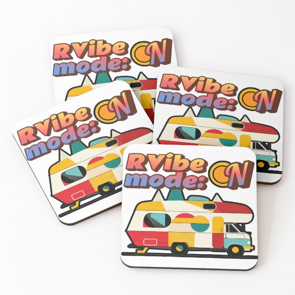 Item preview, RV Mode On – Retro Camper Van Vibes designed and sold by RoadNesters.
