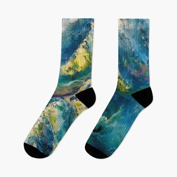 Item preview, Mountains Landscape Nature Impressionism designed and sold by MintaApparel.