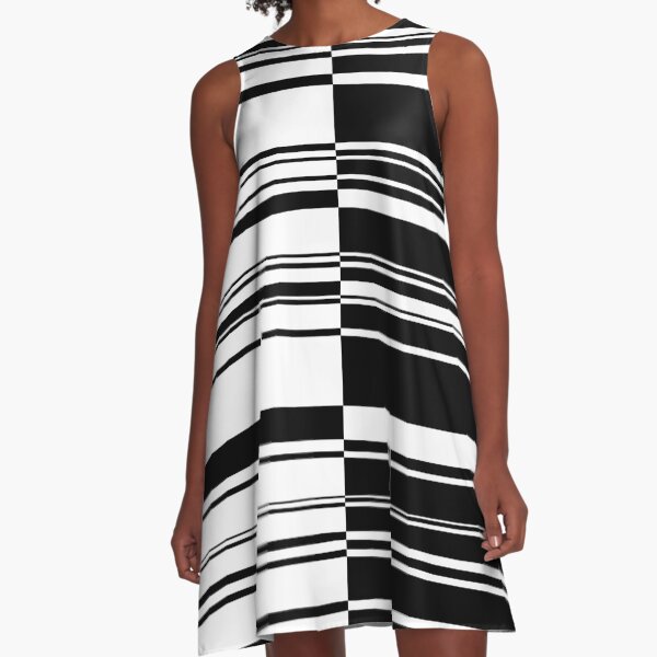 Item preview, Retro Minimal Black and White Stripe 3 designed and sold by MellowCat.