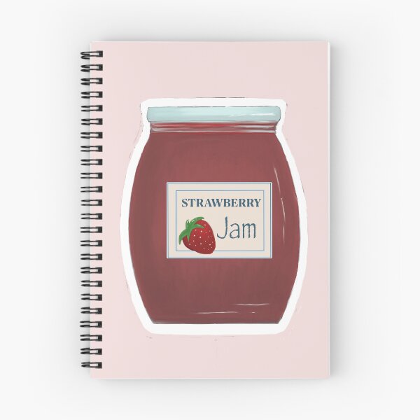 Item preview, Cute Strawberry Jam Jar Sticker – Hand-Drawn Pantry Art designed and sold by CreationbyNiki.