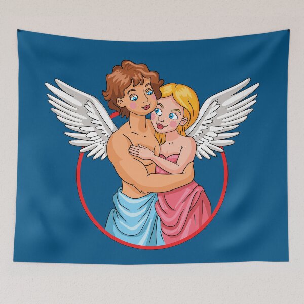 Item preview, Couple of angels in love designed and sold by HarridanCreates.