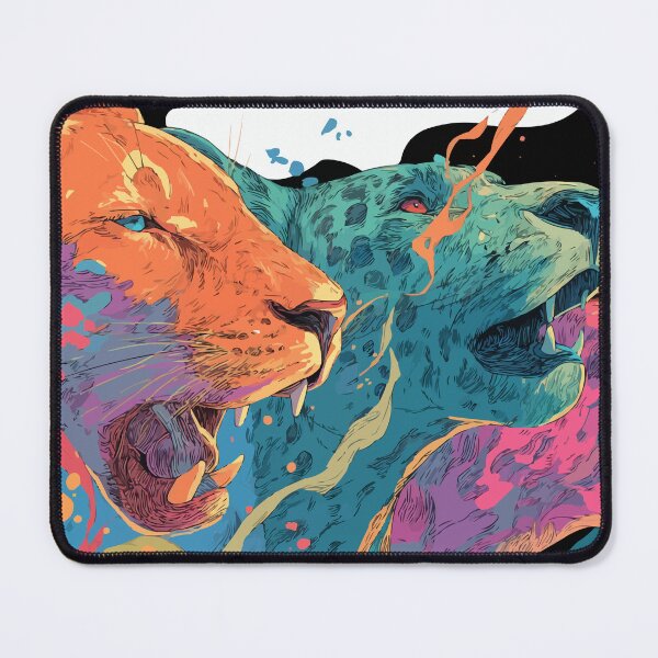 Item preview, Colorful Lion Queens & Cheetah designed and sold by Frostlyn.
