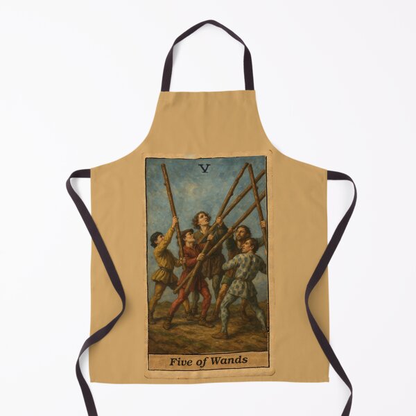 Item preview, Tarot: Five of Wands designed and sold by skoolsarecool.