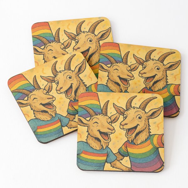 Item preview, Goats celebrate Pride Month designed and sold by Mauswohn.