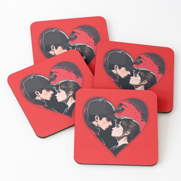 Item preview, Street art: couple in love in the shape of a heart designed and sold by HarridanCreates.