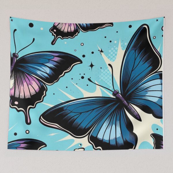 Item preview, Beautiful Comic Butterflies – AI Artwork Colorful Butterfly Collection for Animal Lovers, Nature Fans, and Bold Styles designed and sold by knalpot-design.