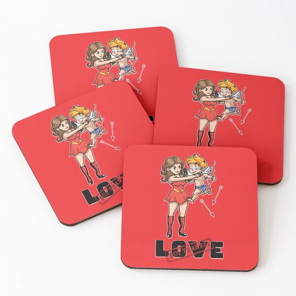Item preview, Anti-Valentine's Day design with a woman strangling Cupid designed and sold by HarridanCreates.