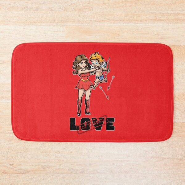 Item preview, Anti-Valentine's Day design with a woman strangling Cupid designed and sold by HarridanCreates.