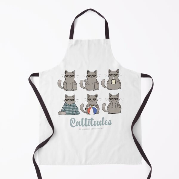 Item preview, Cattitudes – Cool Cat Expressions with Maximum Sass Gray Tabby Tee designed and sold by Spaabus.