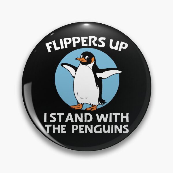 Item preview, Funny Penguin Flippers Up I Stand With The Penguins designed and sold by khallidaart.