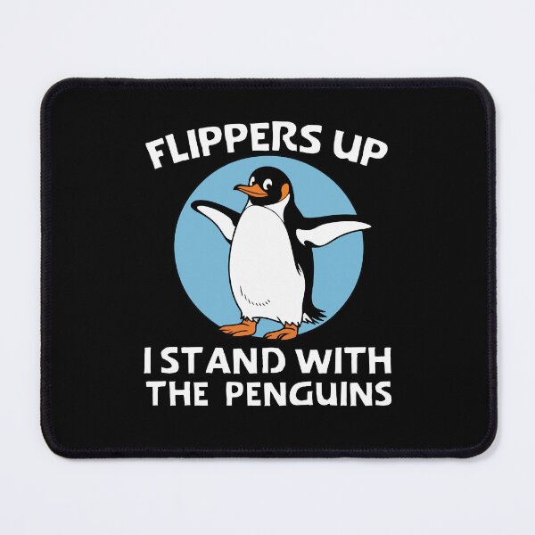Item preview, Funny Penguin Flippers Up I Stand With The Penguins designed and sold by khallidaart.