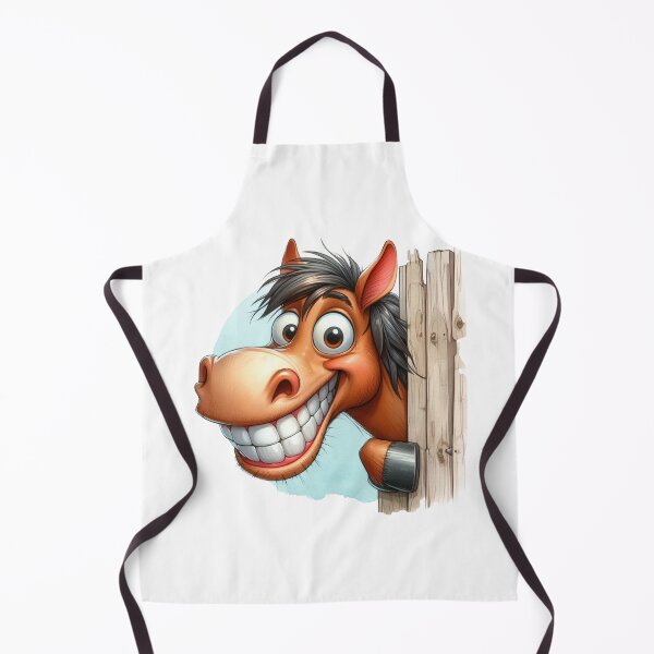 Item preview, Smiling brown horse behind fence. designed and sold by barmaz.