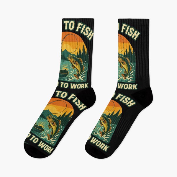 Item preview, Born to Fish, Forced to Work” – Adventure Edition designed and sold by TeesNtotes.