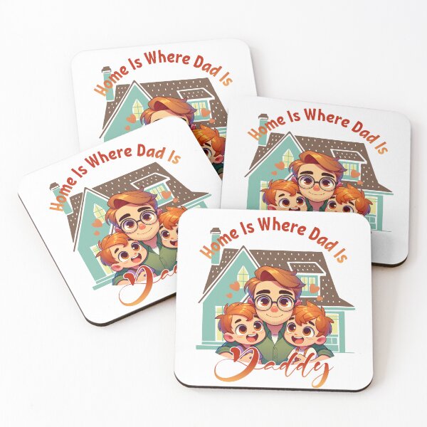 Item preview, Home Is Where Dad Is – Father’s Day Gift Idea designed and sold by PrintSparkDesigns.