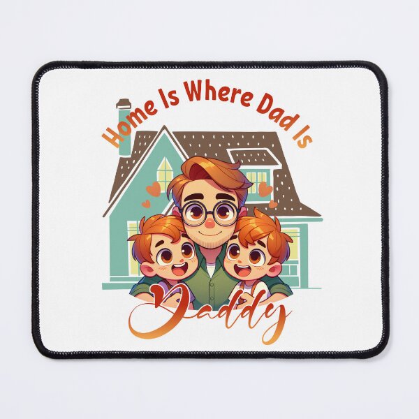 Item preview, Home Is Where Dad Is – Father’s Day Gift Idea designed and sold by PrintSparkDesigns.