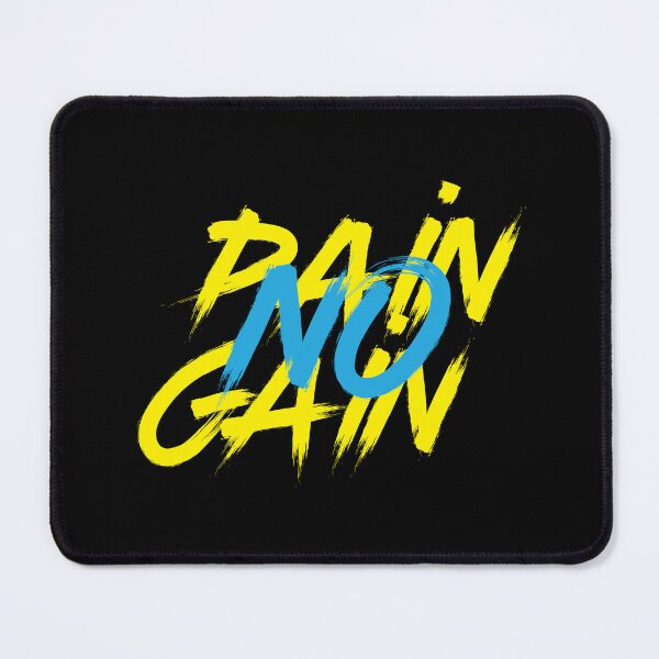Item preview, No Pain No Gain - Uplifting Quotes designed and sold by typoinspired.