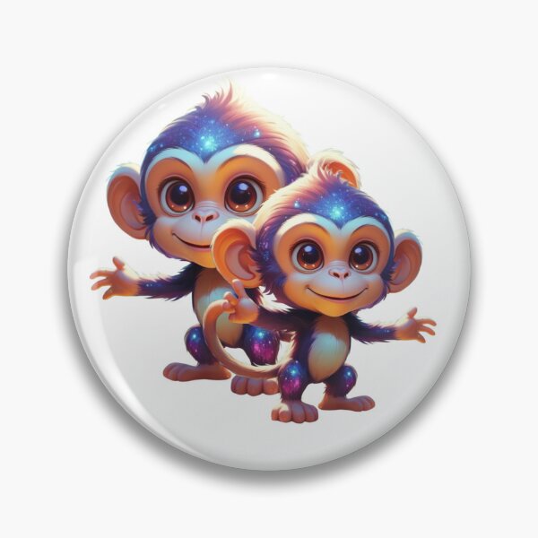 Item preview, Monkey, Cute monkeys, happy monkey, designed and sold by Hope-it-fits.
