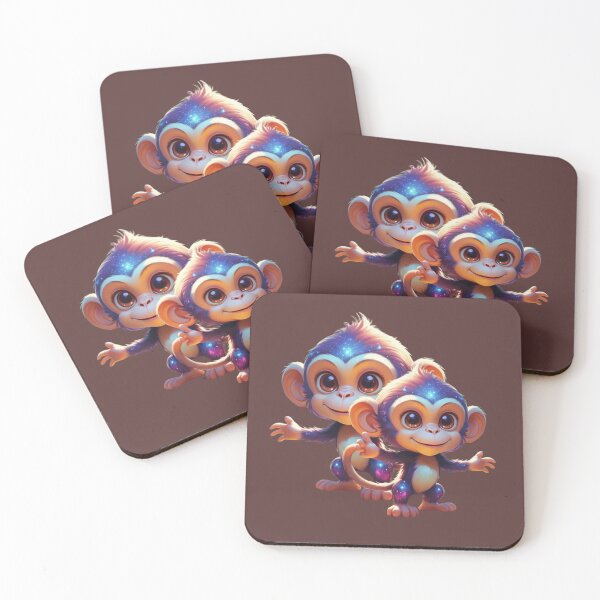 Item preview, Monkey, Cute monkeys, happy monkey, designed and sold by Hope-it-fits.