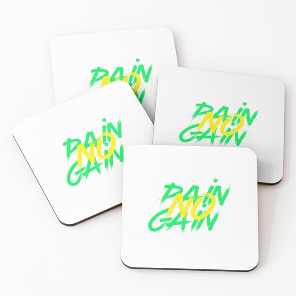 Item preview, No Pain No Gain - Uplifting Quotes designed and sold by typoinspired.