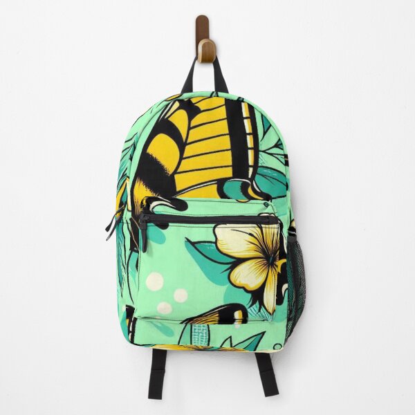Item preview, Colorful Comic Butterflies on Green – AI Artwork for Clothing and Accessories for Nature Fans and Animal Lovers designed and sold by knalpot-design.