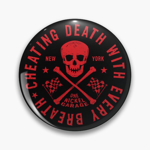 Item preview, One Nickel Garage / Cheating Death With Every Breath T-Shirt v3 designed and sold by TheKellyNickels.