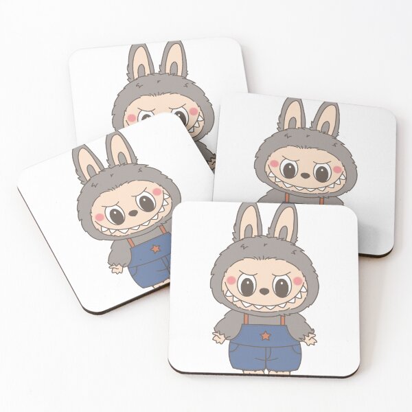 Item preview, Labubu Sesame Bean w overalls designed and sold by violetinjapan.