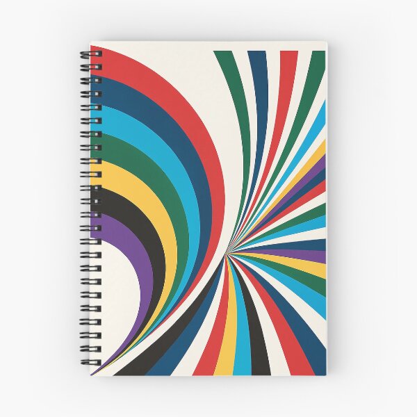 Item preview, Retro Rainbow Geometric Spiral Burst	 designed and sold by weirdfishes123.