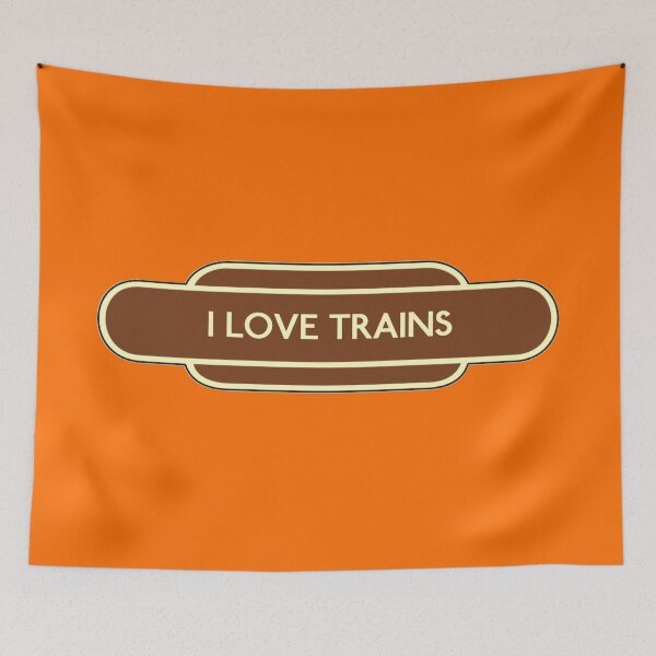 Item preview, For The Love Of Trains... (Brown) designed and sold by dredfell.