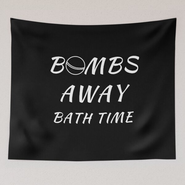 Item preview, Bombs Away Bath Time T Shirt fizzing essential oils bubbles white designed and sold by we1000.