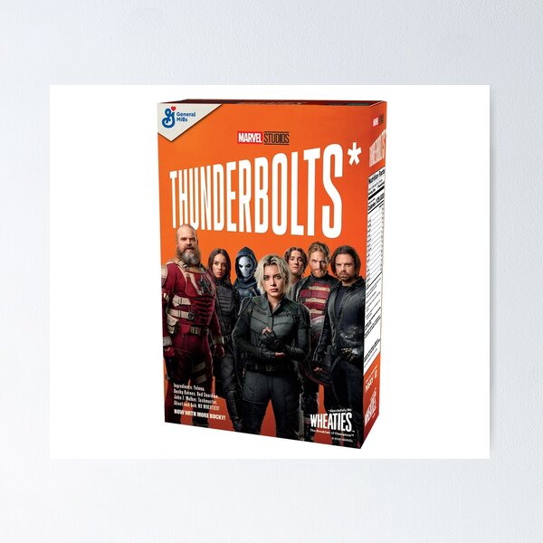 Item preview, THUNDERBOLTS Cereal Box (3-Dimensional) designed and sold by TrailrEditorPOV.
