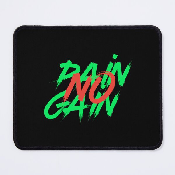 Item preview, No Pain No Gain - Uplifting Quotes designed and sold by typoinspired.