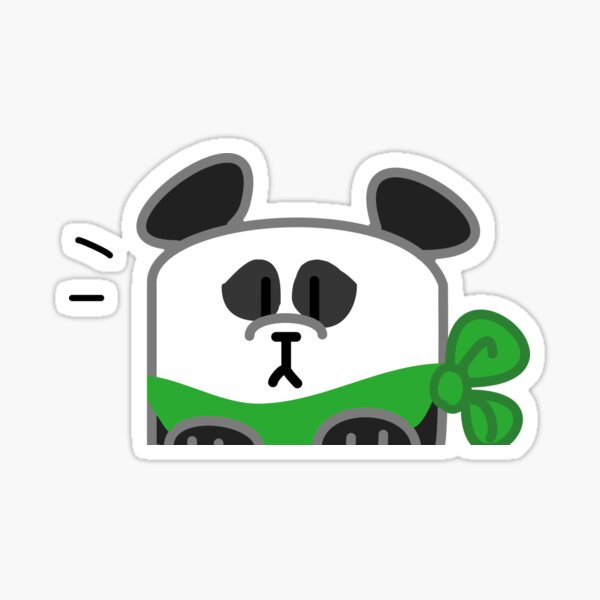 Panda Ber Peek Sticker