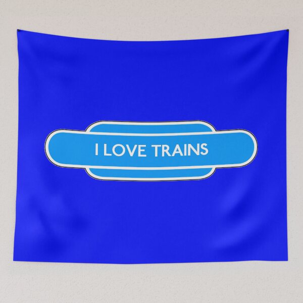 Item preview, For The Love Of Trains... (Blue/Cyan) designed and sold by dredfell.