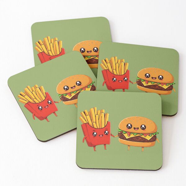 Item preview, Cartoon Burger with Fries designed and sold by Megaera8.