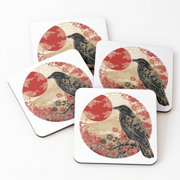 Item preview, Crow in Kintsugi designed and sold by CalyCollab.