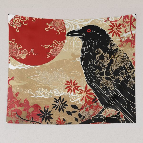 Item preview, Crow in Kintsugi designed and sold by CalyCollab.