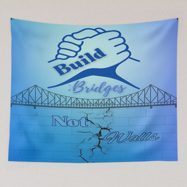 Item preview, Build Bridges Not Walls designed and sold by BrightrDayMusicArt.