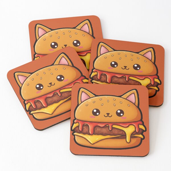 Item preview, Cute Cat-Burger  designed and sold by Megaera8.