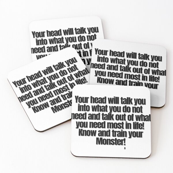 Item preview, Your head will talk you  into what you do not  need and talk out of what you need most in life!  Know and train your Monster! designed and sold by Finds.