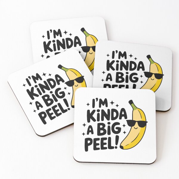 Item preview, I'm Kinda A Big Peel! Cute Banana Peel Pun designed and sold by PMCreative.