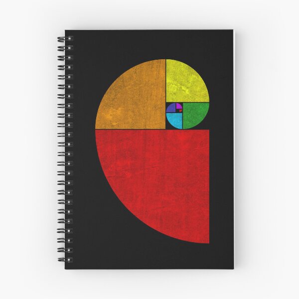 Item preview, "Spectrum Spiral" Rainbow Golden Ratio Collection designed and sold by PixelPunny.