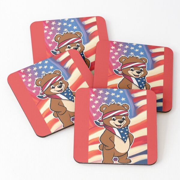Item preview, Patriotic Bear Cartoon Design designed and sold by Pigmentra.
