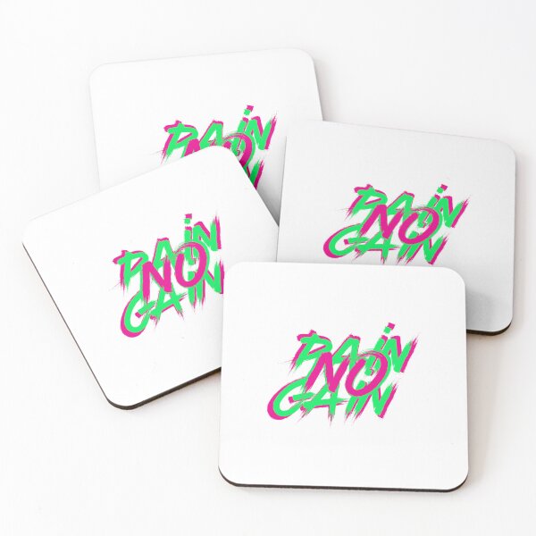 Item preview, No Pain No Gain - Uplifting Quotes designed and sold by typoinspired.